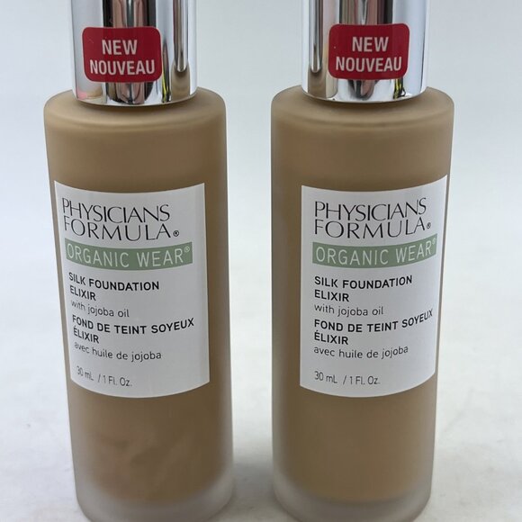 Physicians Formula Organic Wear Silk Foundation Elixir 06 Medium to Tan Lot Of 2 - Picture 2 of 5